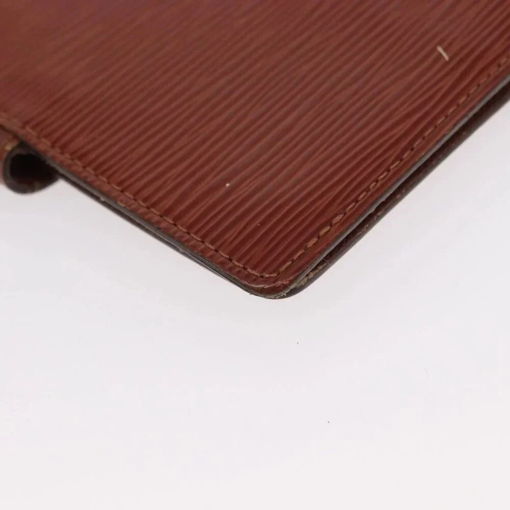 LOUIS VUITTON Epi Agenda PM Day Planner Cover Brown